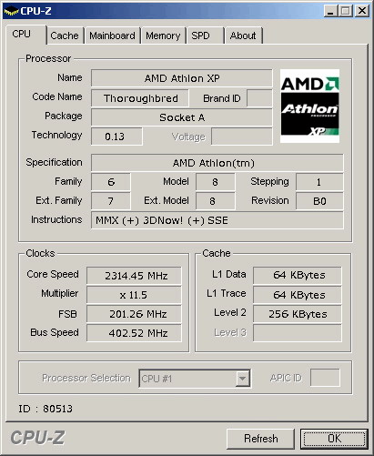  Socket A CPU Sıralamaları (XP-MXP-Sem)