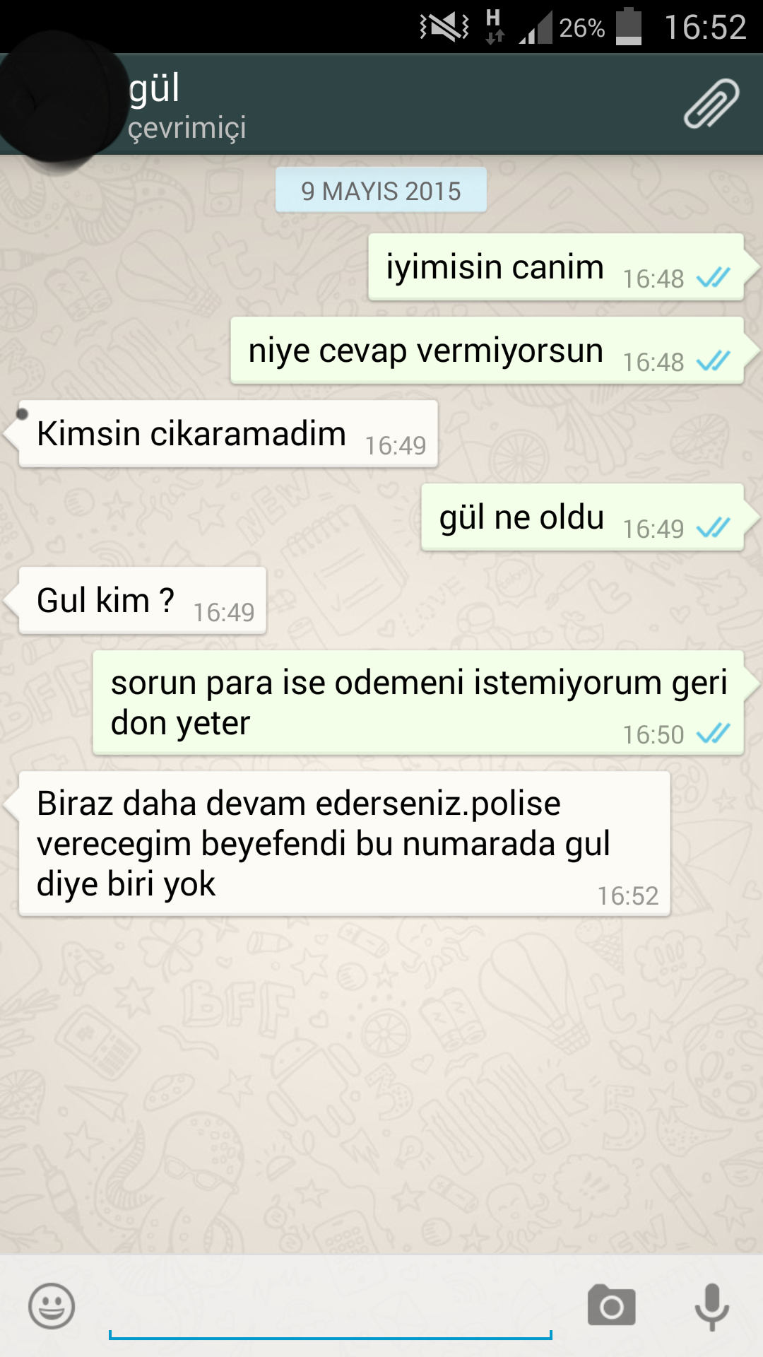  Sevgilime 1000tl borç verdim.Şimdi telefonlarını açmıyor.(YARDIM!)