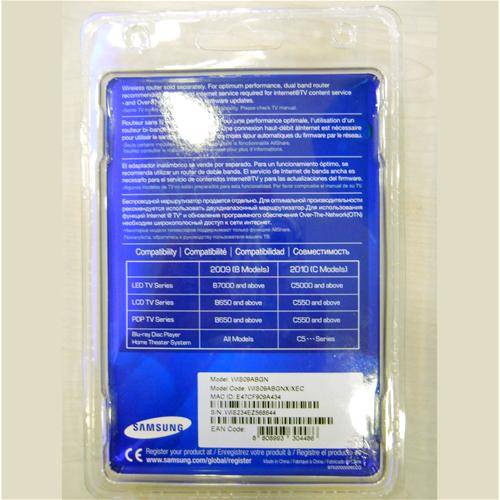  SAMSUNG WIS09ABGN LINKSTICK WIRELESS LAN ADAPTÖR