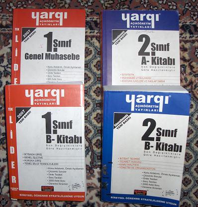  Aof İşletme 1.sınıf 1B ve Tek Olarak Genel Muhasebe Kitabı ((Yargı Yayınevi)) 2 Kitap 15TL