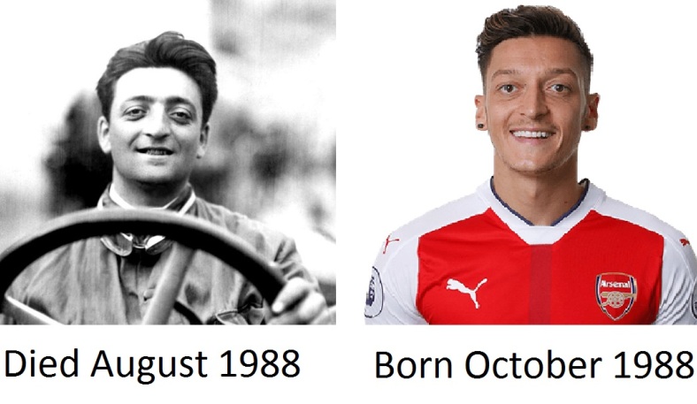 enzo ferrarinin mesut özil olarak geri gelmesi reenkarnasyon örneğimi 