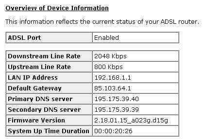  Downstream Line Rate