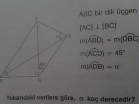  1 tane Geometri sorusu