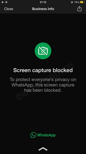 WhatsApp, profil fotoğraflarının ekran görüntüsünün alınmasını engelleyecek