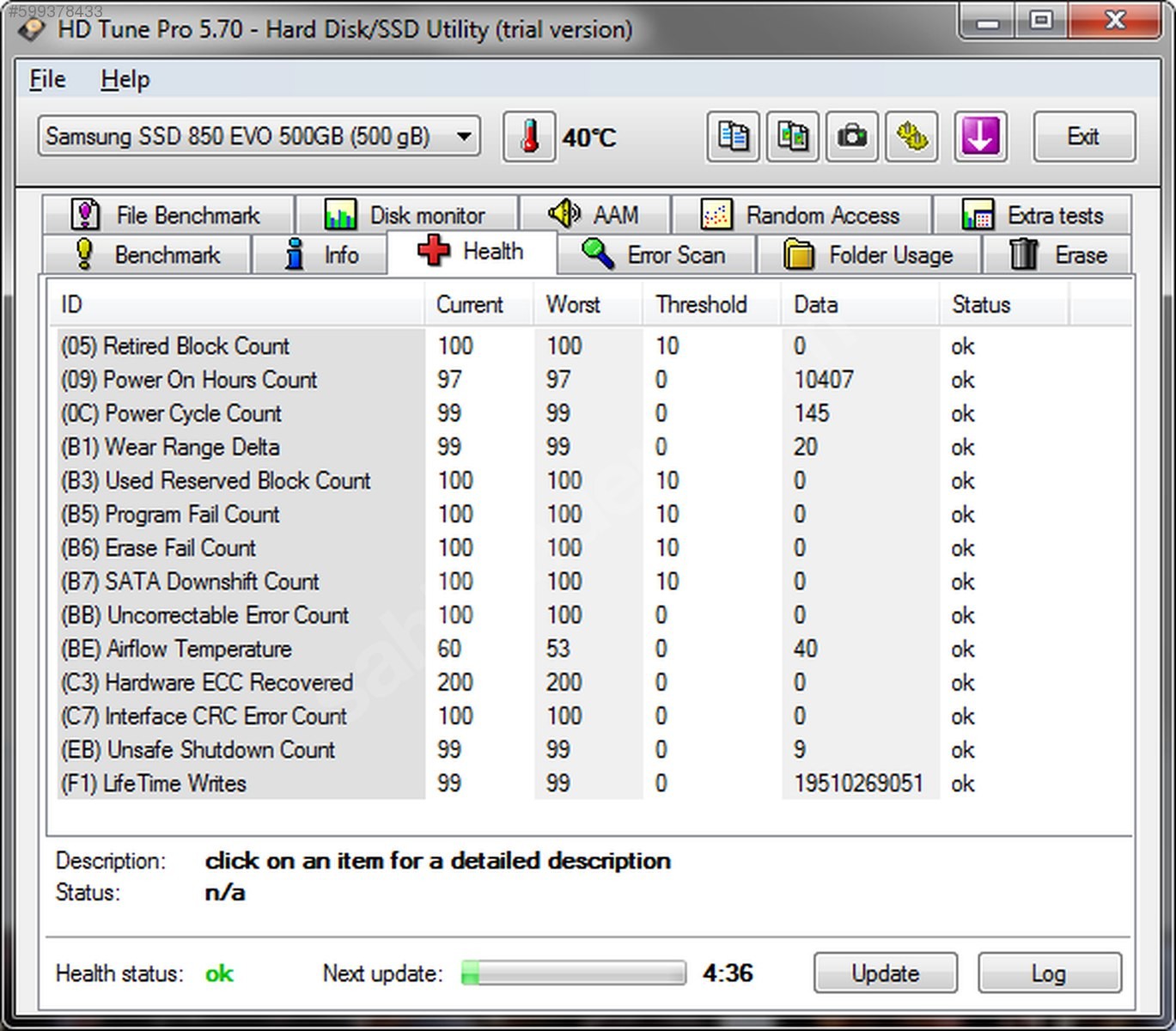 Samsung 850 Evo 500GB SSD