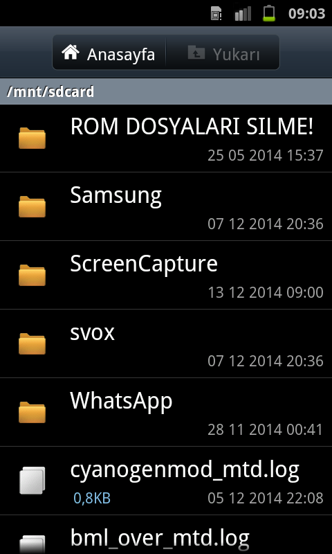  ===>  SAMSUNG GALAXY S  ANA KONU  <===