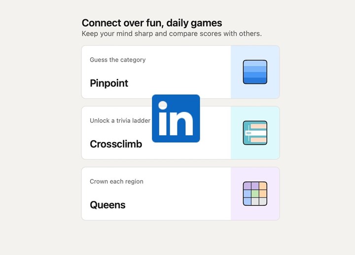 LinkedIn mini oyunlar kullanıma sunuldu