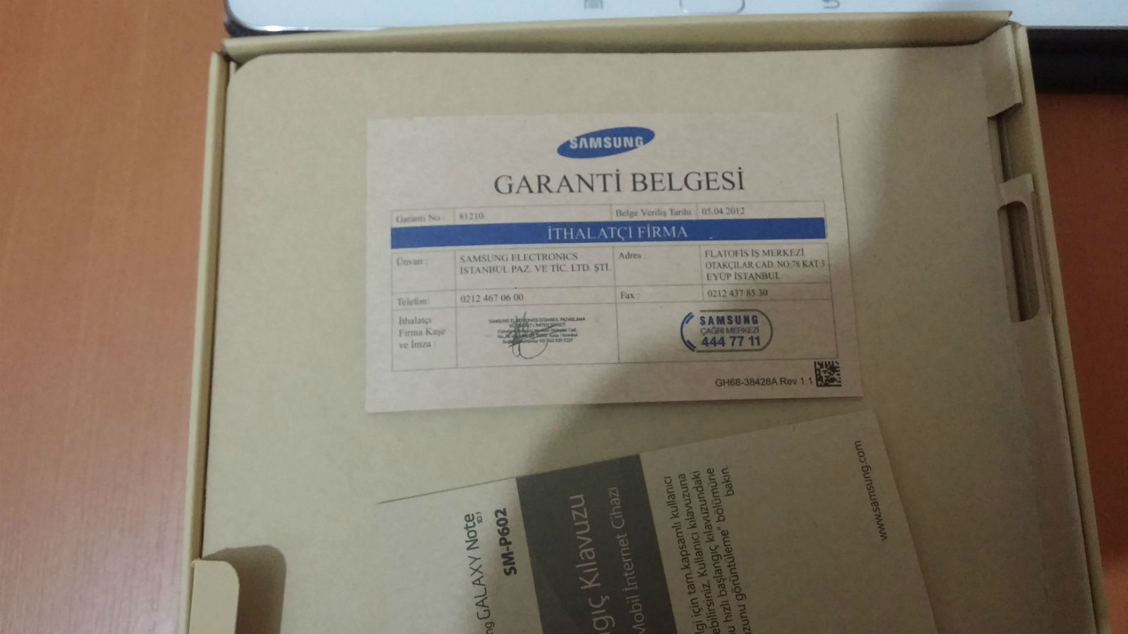  Samsung Galaxy Note 10.1 2014 3G + Kılıf Çok Temiz