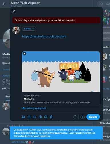 Twitter, en büyük rakibi olan Mastodon'u platformdan yasakladı