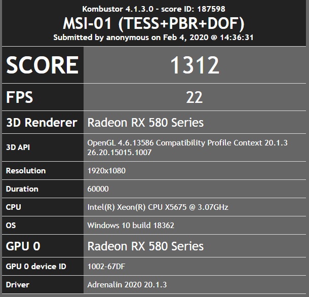 msi kombustor 4.1.3 test ediyoruz