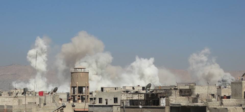 Suriye Ordusu Şam'da muhaliflerin elinde olduğu bölgelere ağır bombardımana başladı 