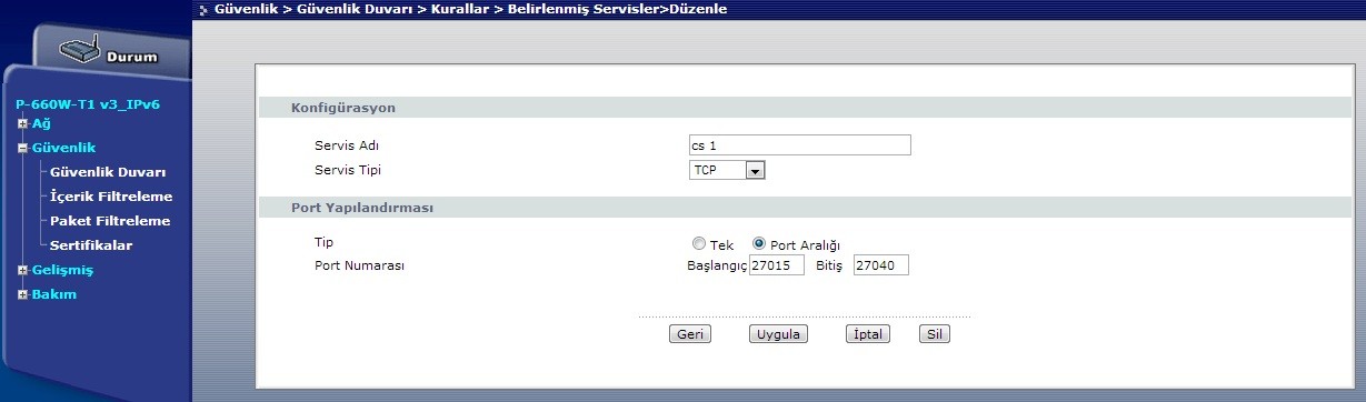  ZyXEL Modemde Port Açmak ve Port'un Mantığı?