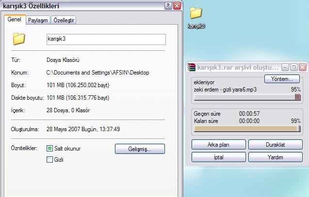  Winrar V3.62 ile cpu benchmark