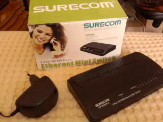  SURECOM EP-808SX-C 8 PORT ETHERNET SWİTCH