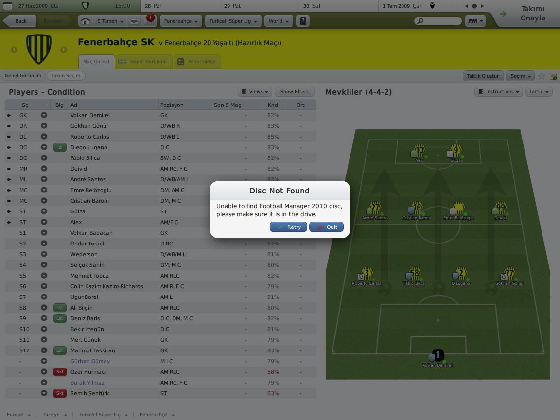  Fm 2010 sorunu.