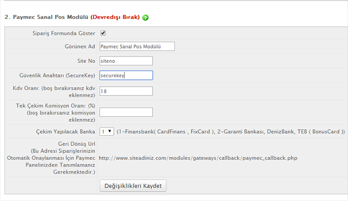  WHMCS Sanal Pos Entegrasyon Modülleri 19 Banka | YKD Script