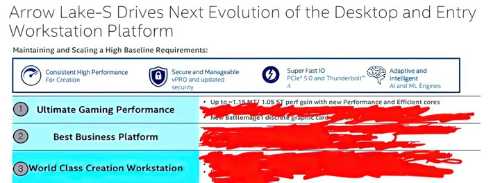 Intel Arrow Lake-S masaüstü işlemciler %15'e kadar performans artışı vadediyor