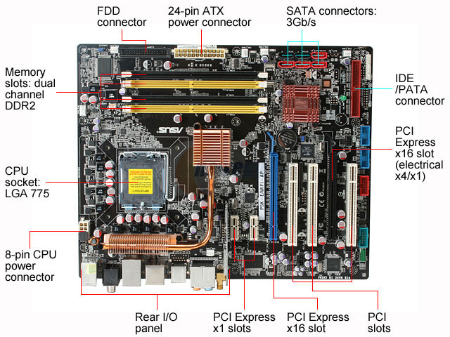 Asus p5k схема