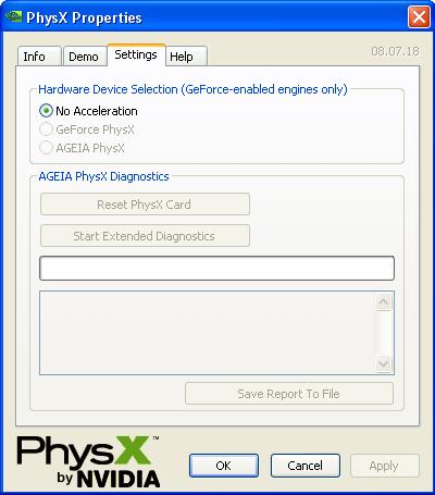  ## Nvidia'nın PhysX 8.07.18 Sürücüsü İndirilebilir Durumda ##