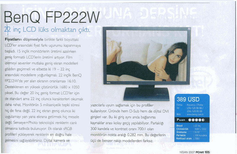  22' BENQ FP222W KULLANAN ARKADASLARDAN PAYLASIMLARINI BEKLİYORUZ