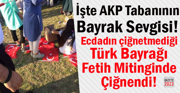 Ermenistan'da Türk Bayrağı Yaktılar