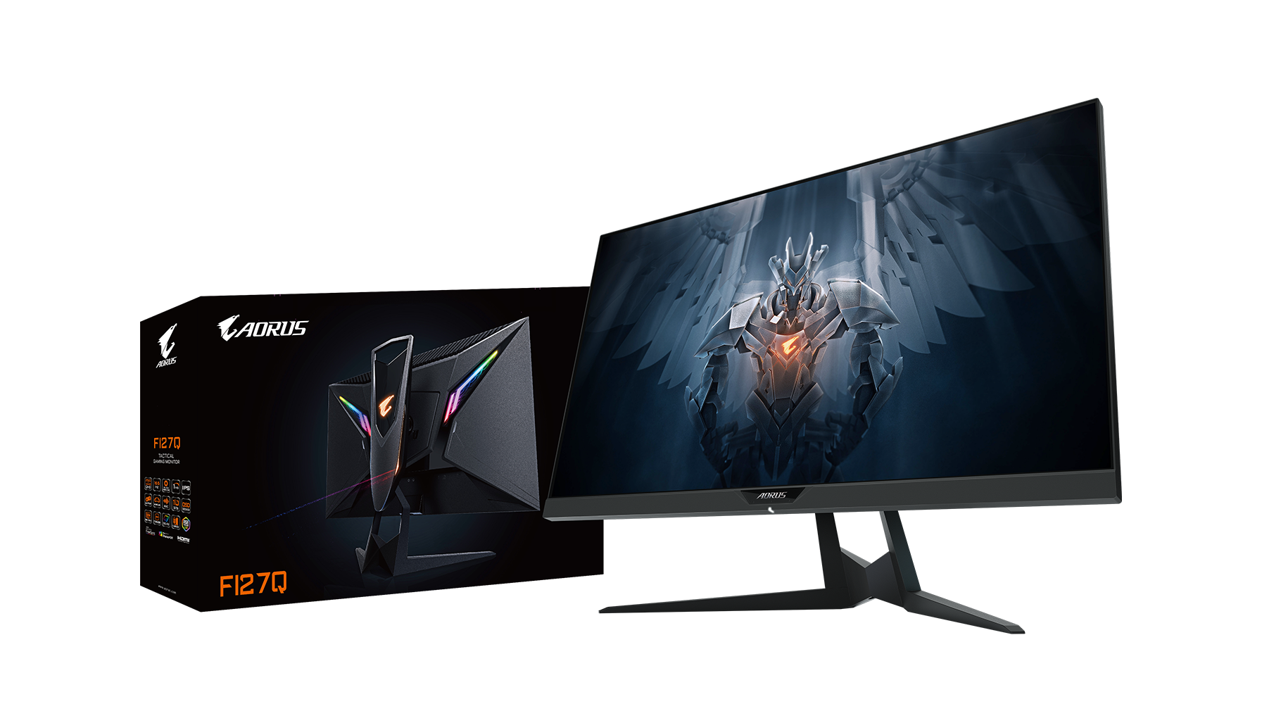 4558 TL Gigabyte Aorus FI27Q 2K 165Hz 1ms(MPRT) IPS 95% DCI-P3 10Bit(8Bit+FRC) G-SYNC Pivot, Tilt