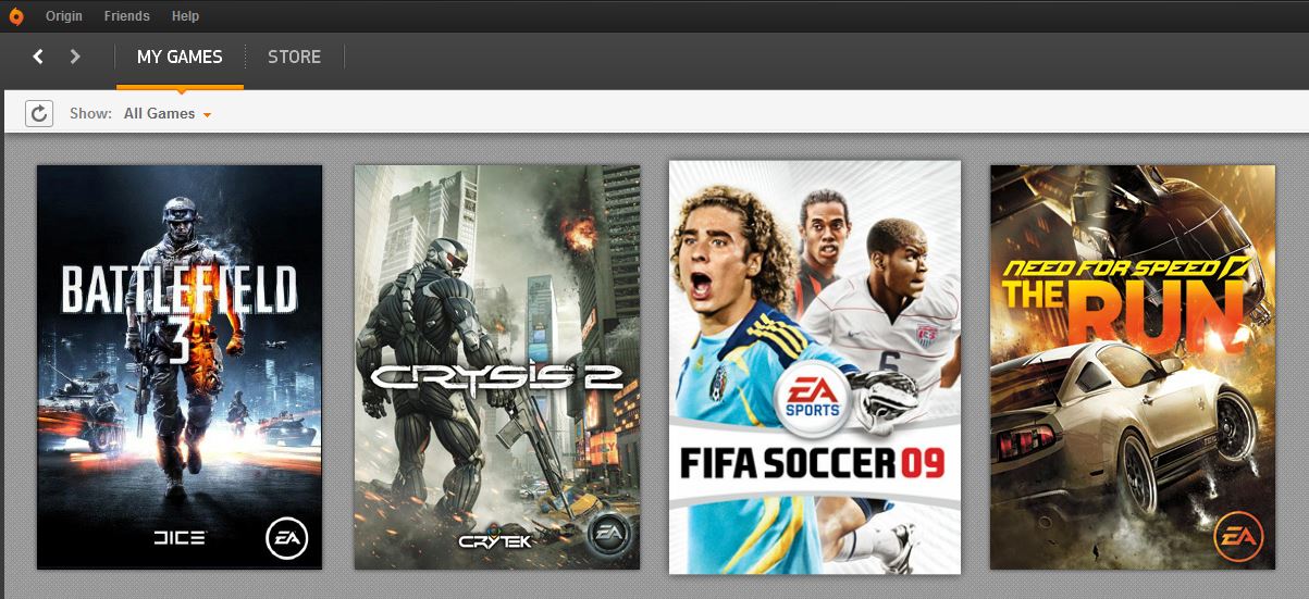  SATILIK - PC Origin Hesapları(Battlefield 3-Fifa 12- Nfs Run - Crysis 2)
