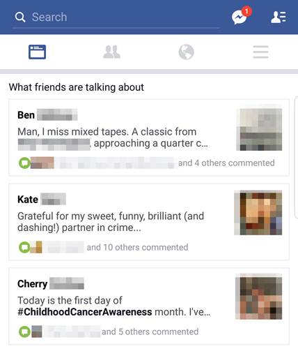 Facebook, arkadaşlarınızın ne hakkında konuştuğunu gösterecek