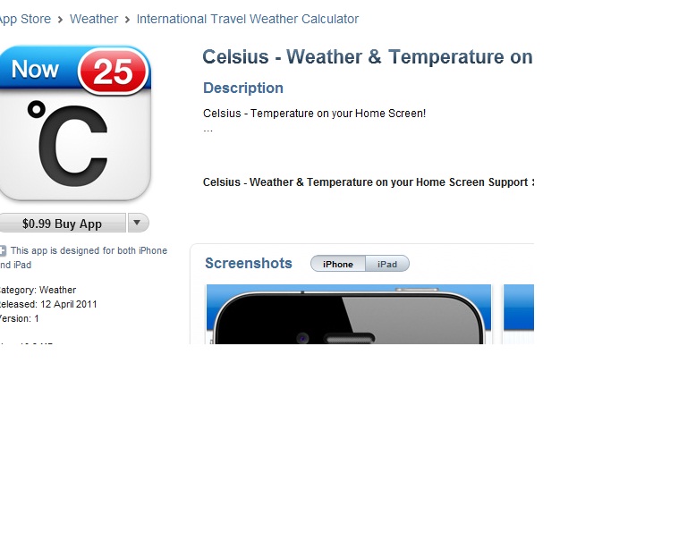  Celsius; Hava Sıcaklığını Notification (Bildirim) Olarak Gösteren Yazılım