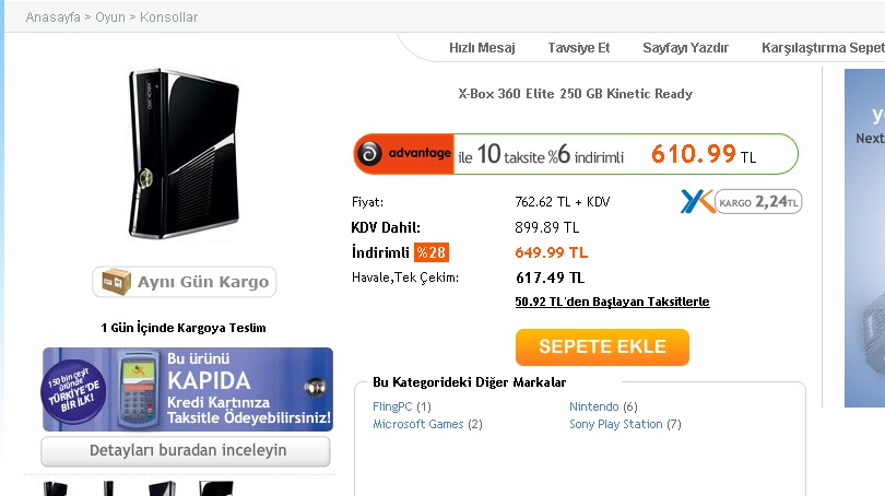  Altunuzade Ve Levent Gold PC de 'Pal Xbox360 Slim' 24,25,26 Eylül Tarihlerin'de 599TL...