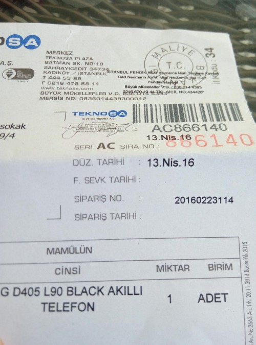 LG L90 d405 kutulu garantili tertemiz