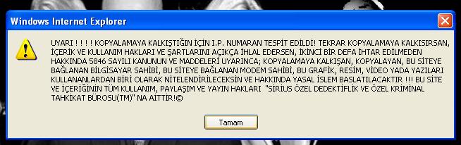  Sağ Tıklama Yasağı Diğerlerinden Farklı