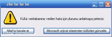  Windows sapıtırsa ne olur? SÜPER :)