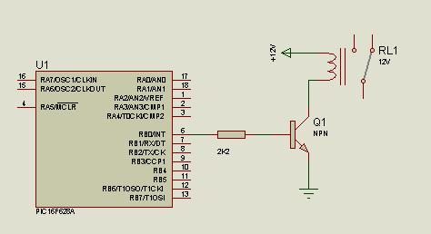  pic 16f628 e role bağlamak