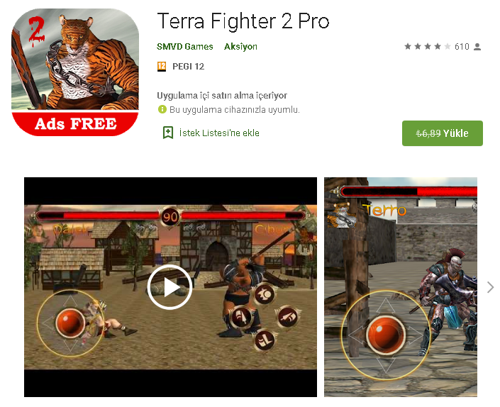 Terra Fighter 2 Pro Android Ücretsiz