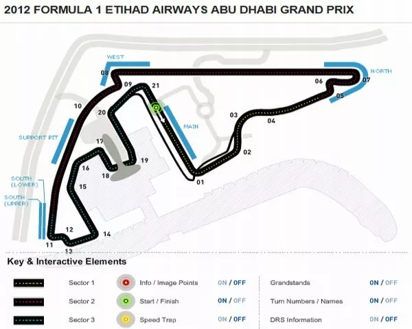  18-2012 FORMULA 1 ETIHAD AIRWAYS ABU DHABI GRAND PRIX