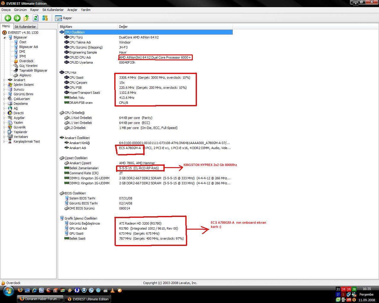  Sonunda Overclock Yapmayı Başardım Sizce Nasıl ??