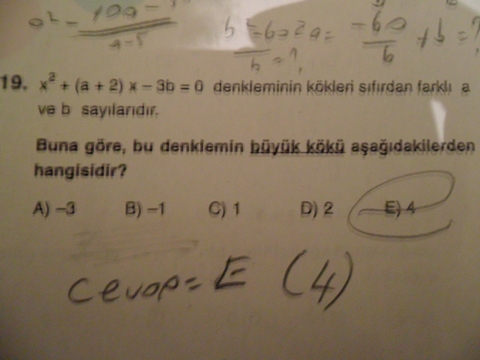  2. Dereceden Denklem Sorularım