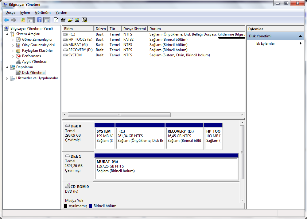  ..:: Acronis Disk Director Suite 10 ile HDD bölme ::..
