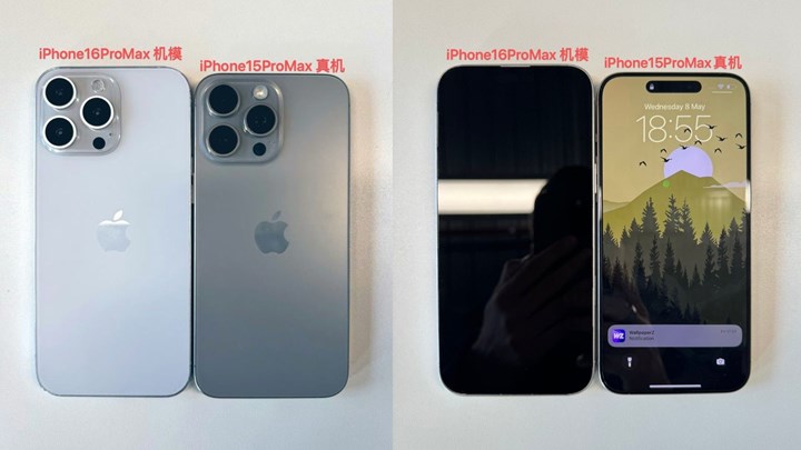 iPhone 16 Pro Max ile 15 Pro Max yan yana görüntülendi: İşte tasarımı