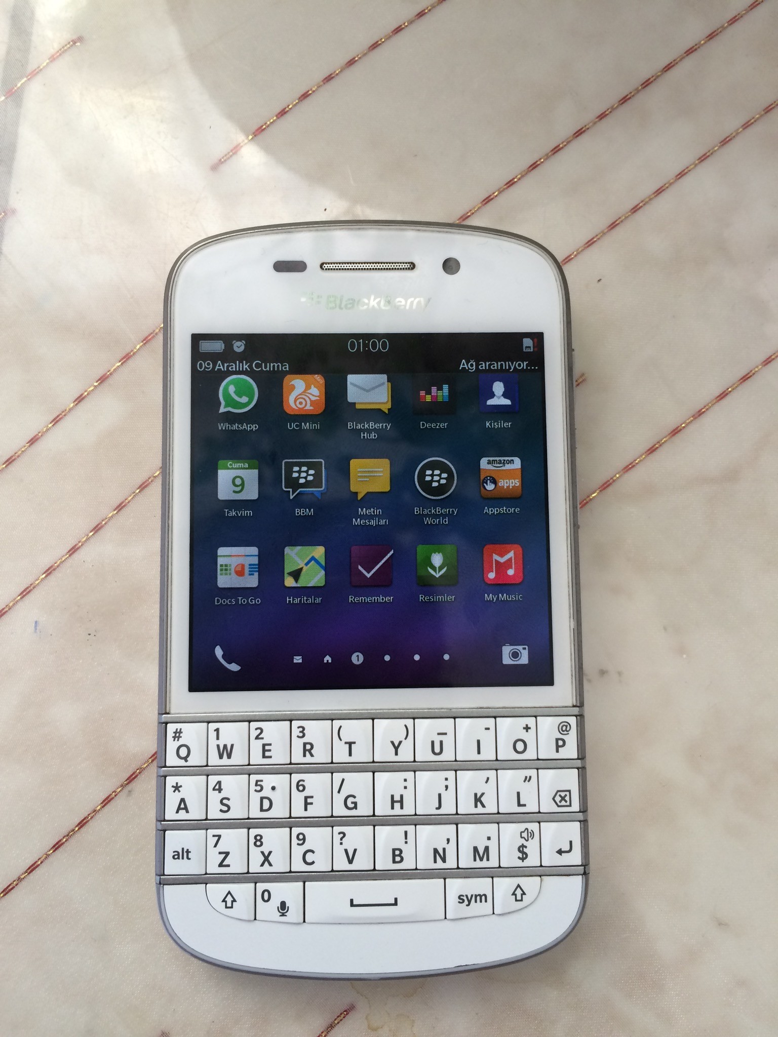 Beyaz satılık blackberry Q10