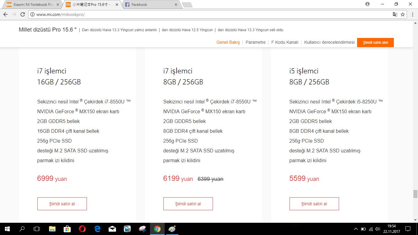 Xiaomi Mi Notebook Pro İnceleme Core i5 8250u, nVidia MX150, 256gb SSD, 8gb Ram