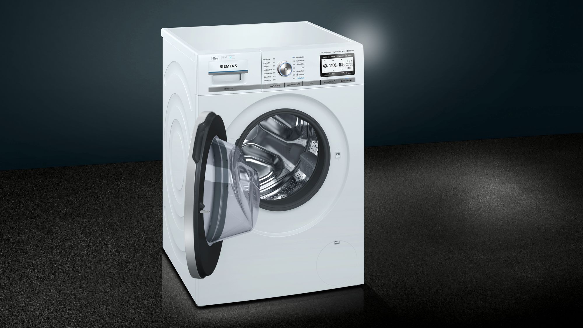 Yeni Ürün: Siemens WM14Y8H0TR iQ800 Homeconnect i-Dos Almanya Üretim Çamaşır Makinası