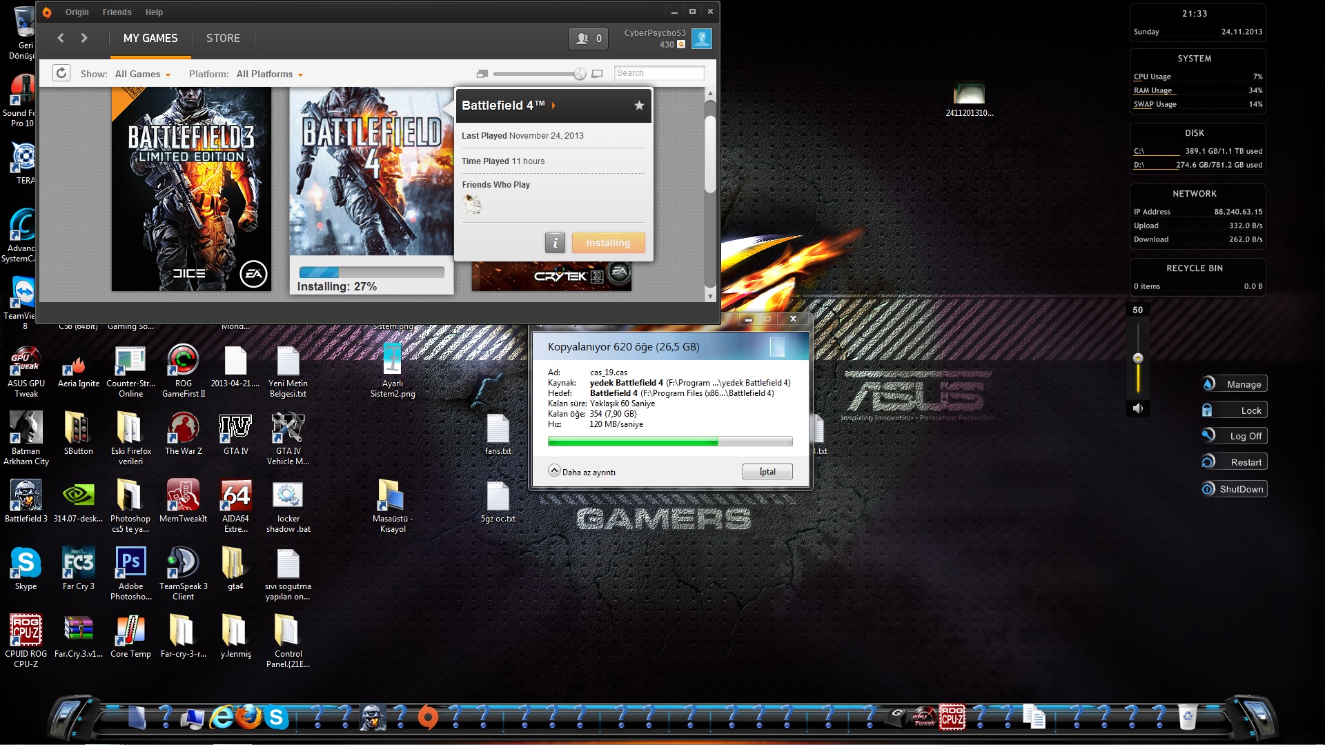 Intel i7 4770k Overclock Mekanı