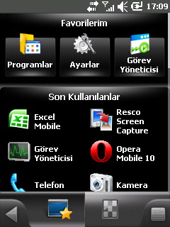  General Mobile W2 - Windows Mobile 6.5 Pro.