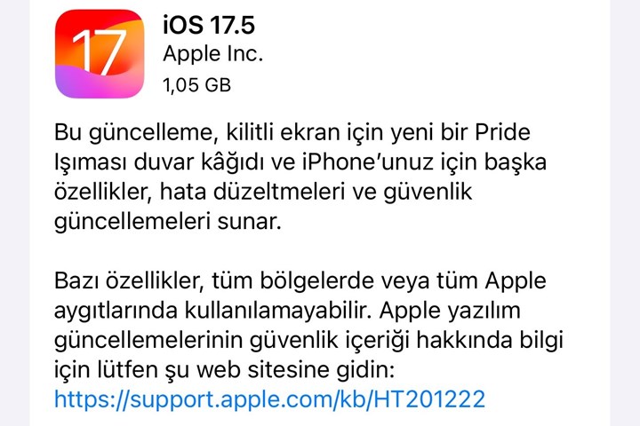 Apple, iOS 17.5 güncellemesini yayınladı: İşte iPhone'lara gelen yenilikler