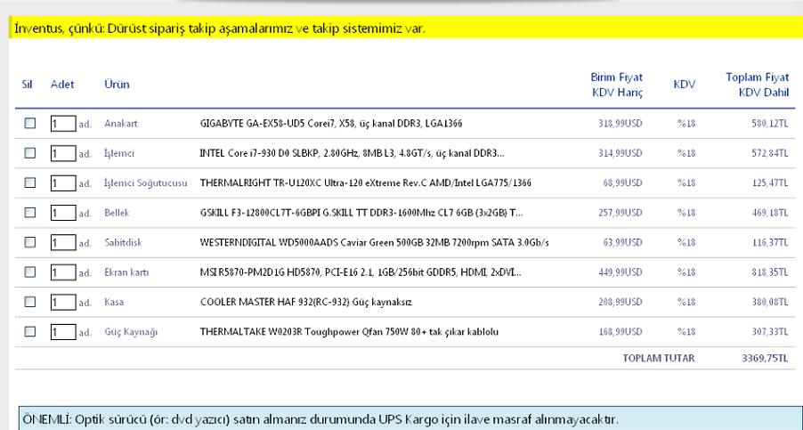  3000 - 3500 TL arası sistem önerisi(oyun pc)