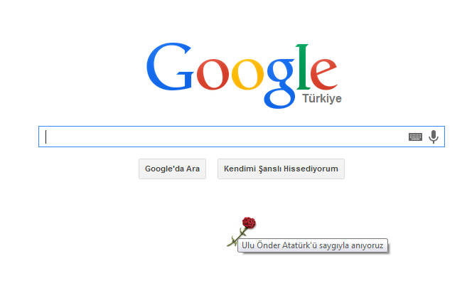  Google'dan Atatürk'e doodle beklerdim...