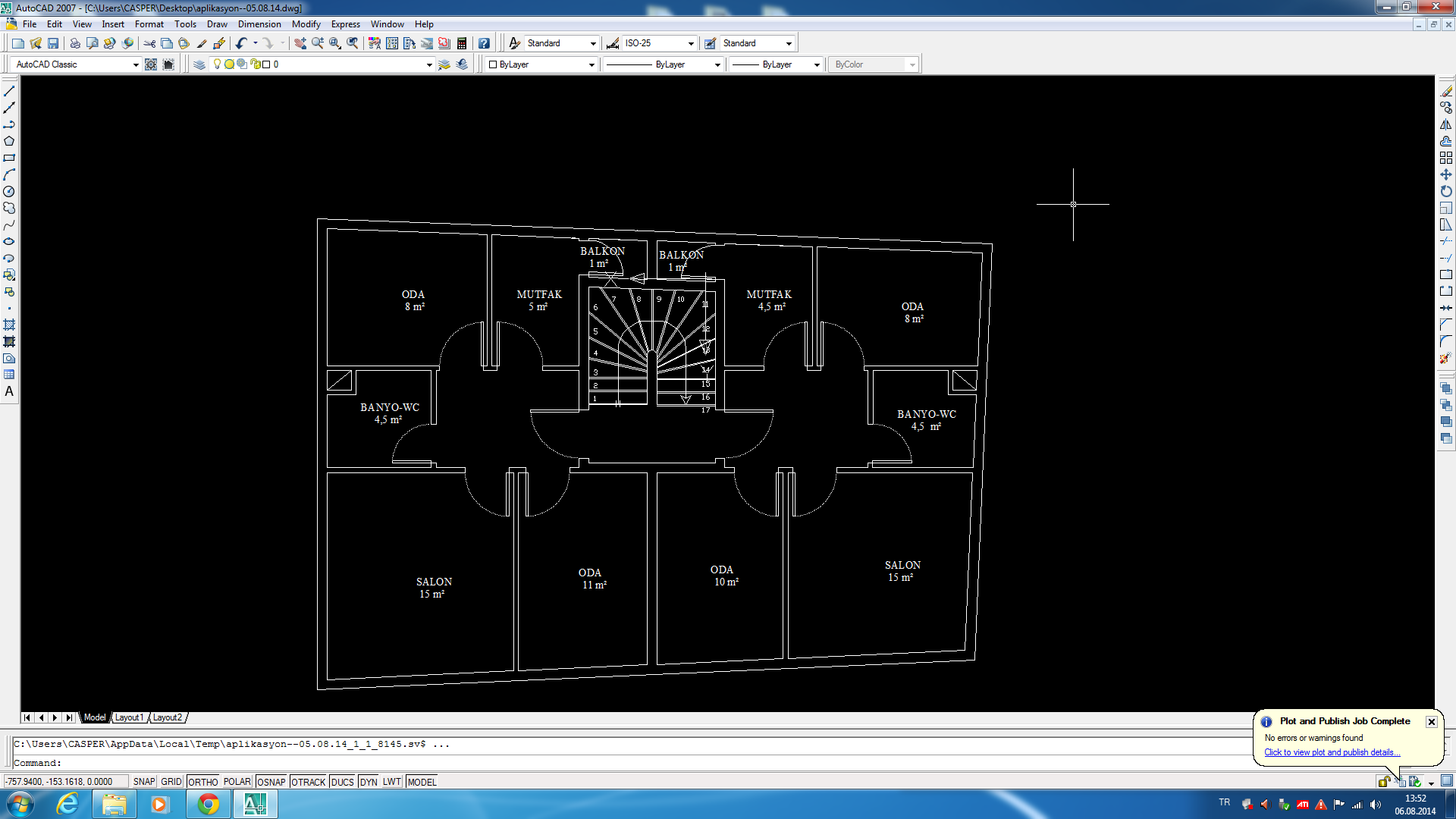  Autocad Eksen Sorunum