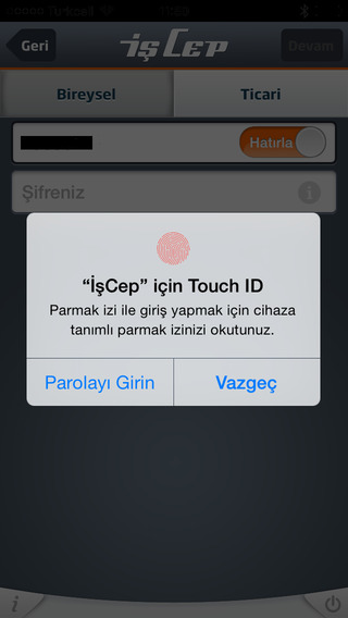  İşCep iOS 8 ile Güncellendi - İşCep’e Parmak İzi ile giriş dönemi başladı